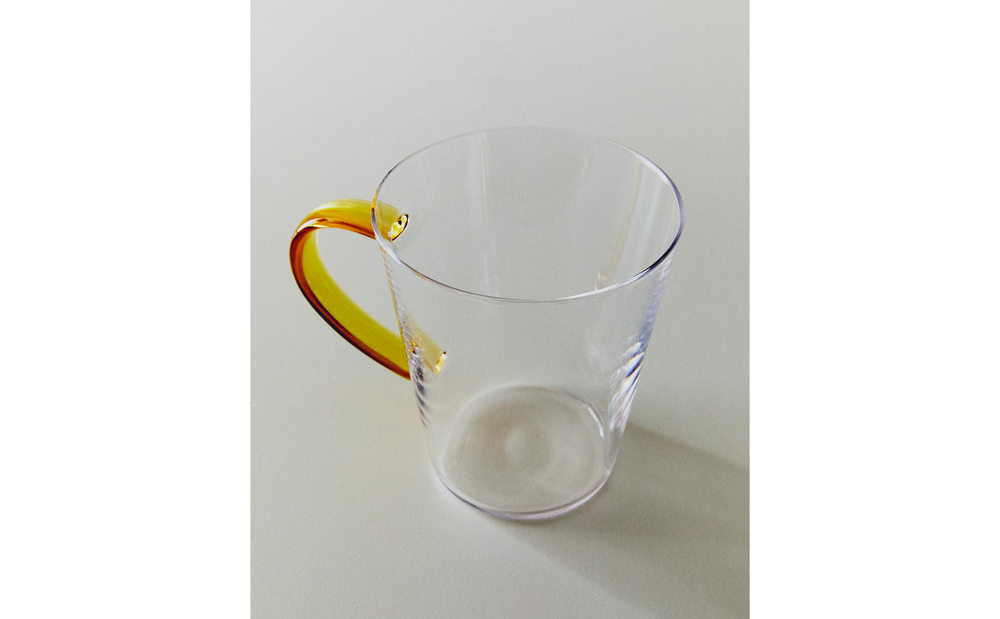 Zara Home чашка из боросиликатного стекла, цвет зелёный, 10.5 см