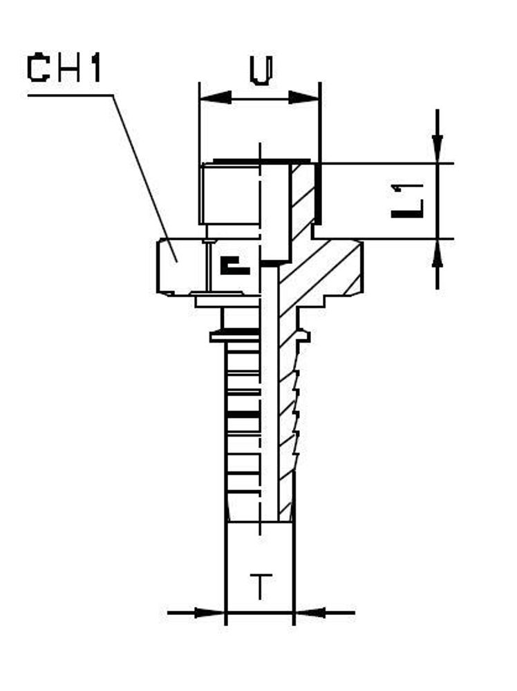 Фитинг DN 16 ORFS (Ш) 1.3/16