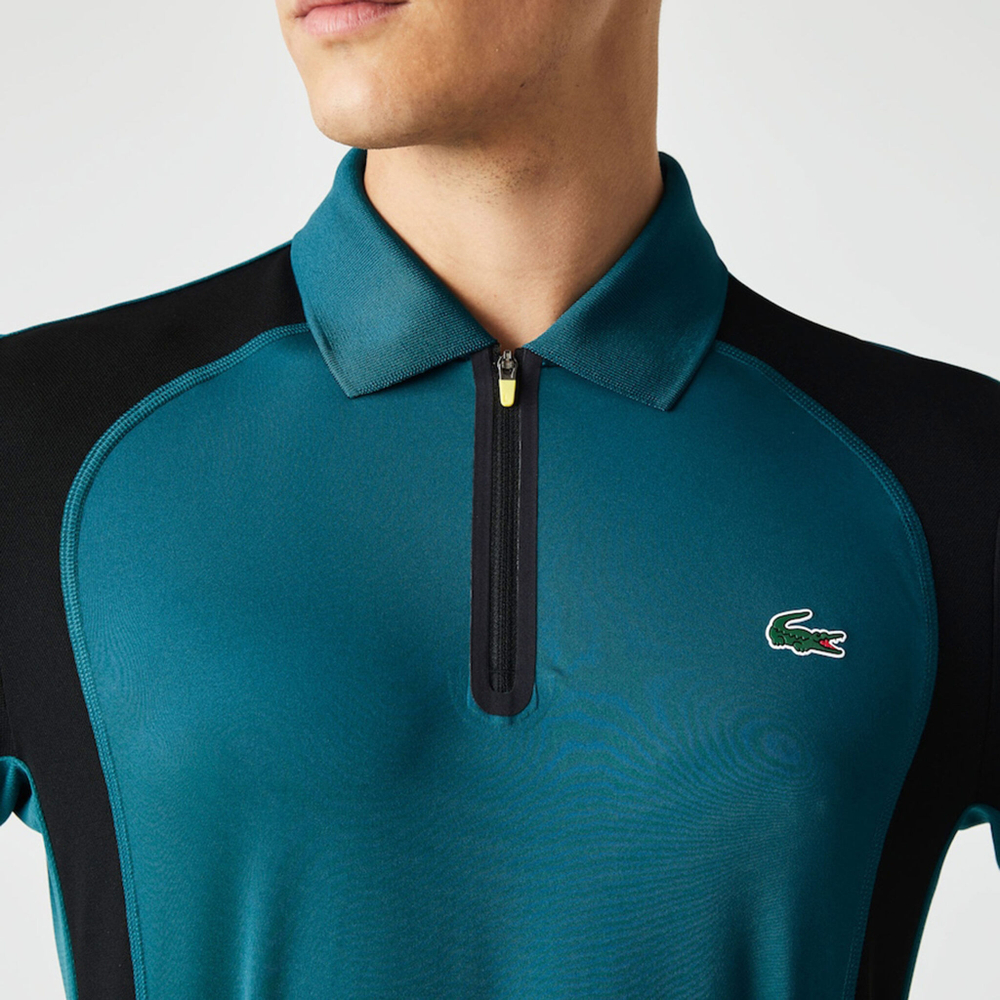 Мужское теннисное поло Lacoste Polo Men - Petrol, Black