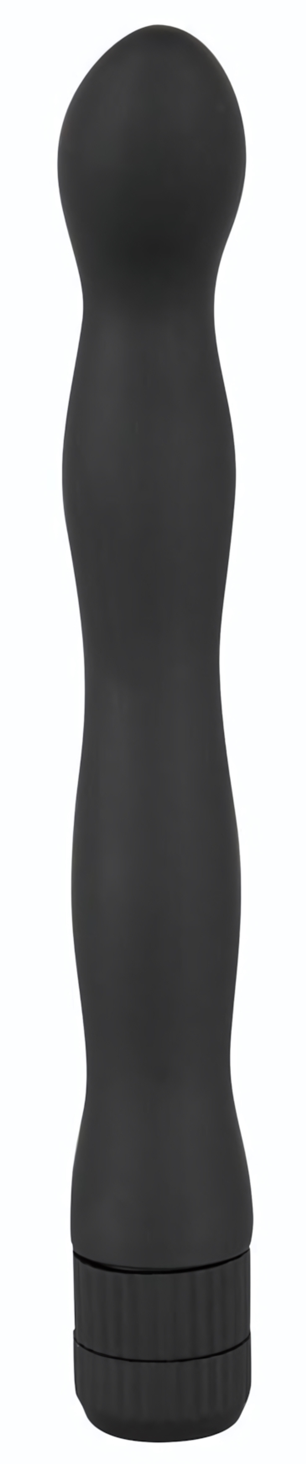 Изящный анальный вибратор Anal Lover - 18 см. (Цвет: черный)