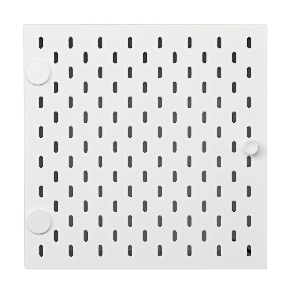 IKEA KALLAX  (ИКЕА КАЛЛАКС)  -  Перфорированная дверная вставка, белая, 33x33 см