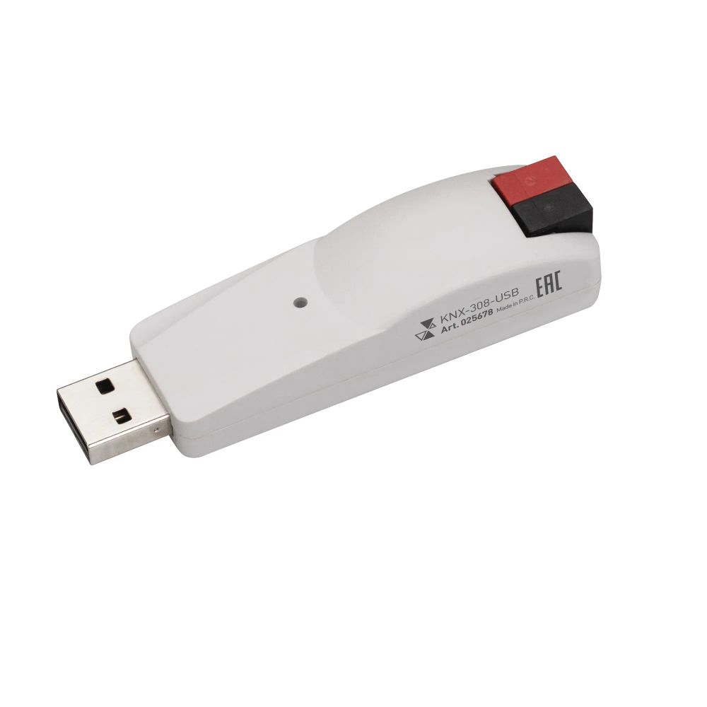 INTELLIGENT ARLIGHT Конвертер KNX-308-USB (BUS) (IARL, IP20 Пластик, 2 года) 025678