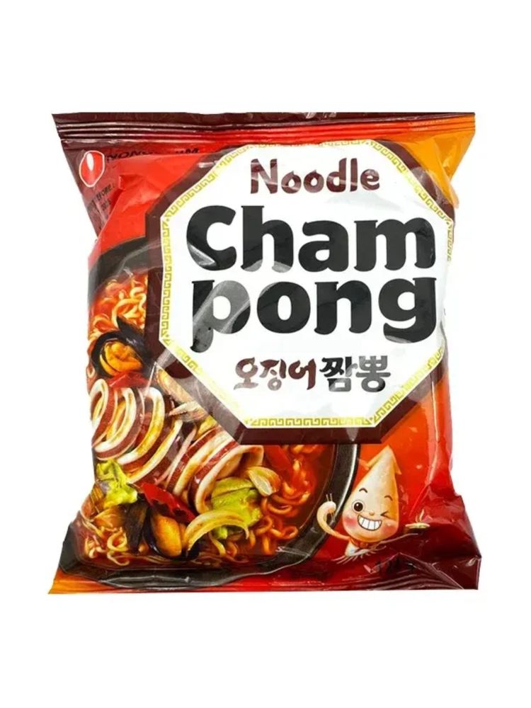Лапша Nongshim Champong со вкусом морепродуктов 124 г x 5 шт