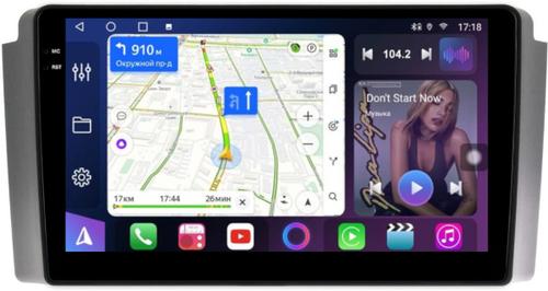 Магнитола для SsangYong Rexton 1 Y200 2002-2007 - FarCar S400-TS18 монитор 9.5" QLED на Android 14, CarPlay, 4G SIM-слот