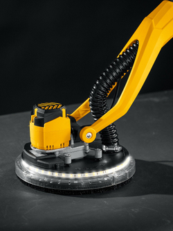 STEHER d225 мм, 500 Вт, подсветка, бесщеточная шлифовальная машина для стен (жираф), кейс (DWB-500)