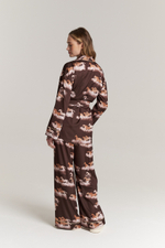 Блуза-кимоно с шалькой - бегущие лошади