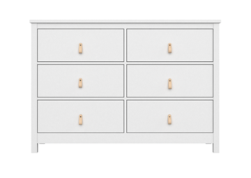 Комод Wood 6 ящиков (белый)