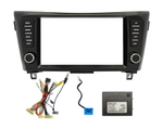 Комплект рамки с разъёмами 9" Nissan Qashqai J11, X-Trail T32 2014-2022 (без 360) маленькая с кнопками - Car-Smart 7015F3
