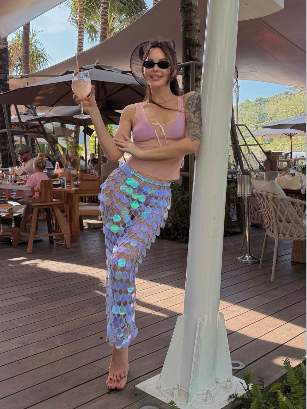 Юбка пляжная пошив