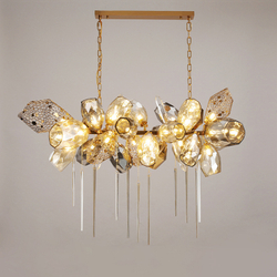 Люстра 8898P/BL gold/smoky