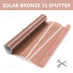 Пленка солнцезащитная зеркальная SOLAR BRONZE 15 LUXFIL, на отрез (ширина рулона 1,524 м.)