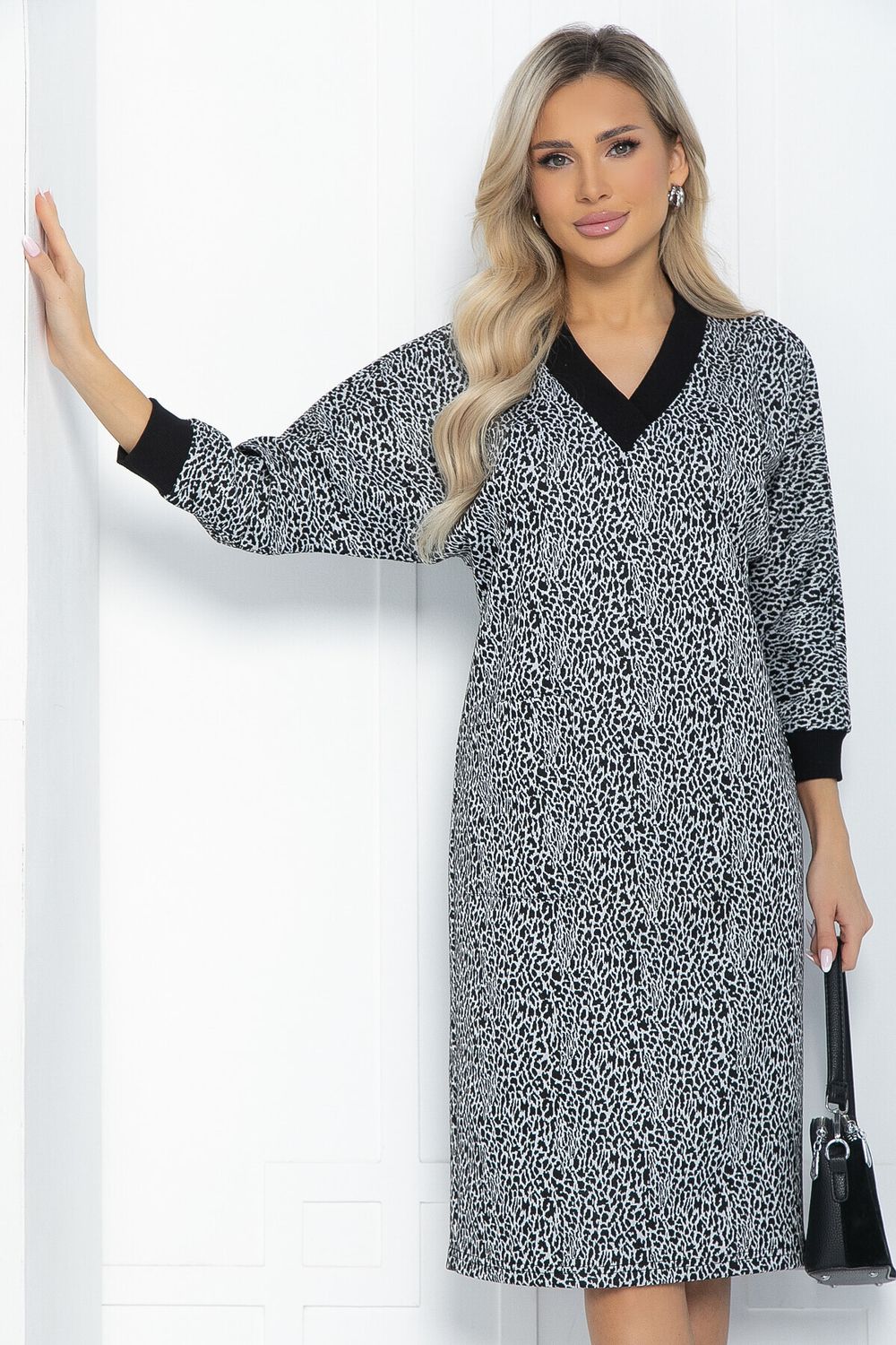 Платье Любите женщину (черно-белое) НЬЮ П12088 LT Collection