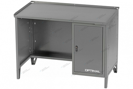 Верстак слесарный однотумбовый, 1 серая створка OPTIMAL NW101 7012/7015