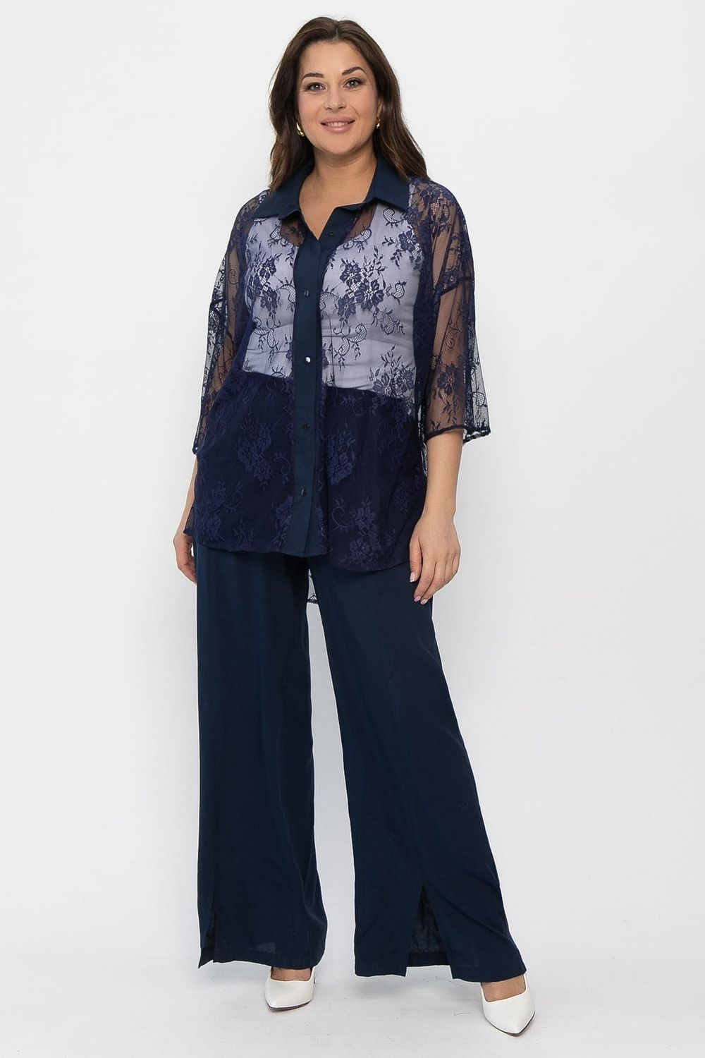 Костюм Кружевная история (синий) К13799-13М LT Collection