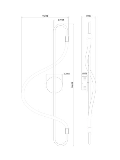 Настенный светильник (бра) Freya FR6059WL-L28BS