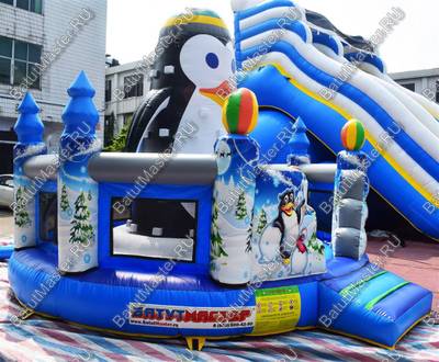 Надувной скалодром  "Пингвин" 5*5*4 м