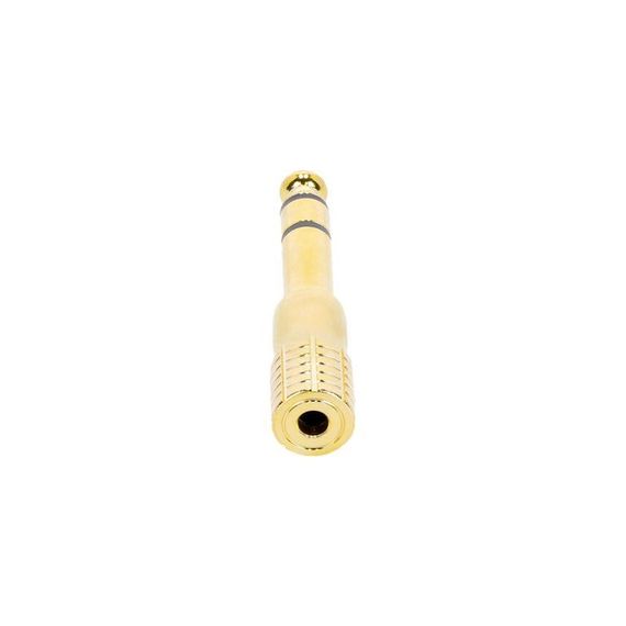 Adam Hall K4AMF3JM3GOLD - адаптер TRS (jack) stereo 3.5 mm (F) - TRS (jack) stereo 6.3 mm (M), позол