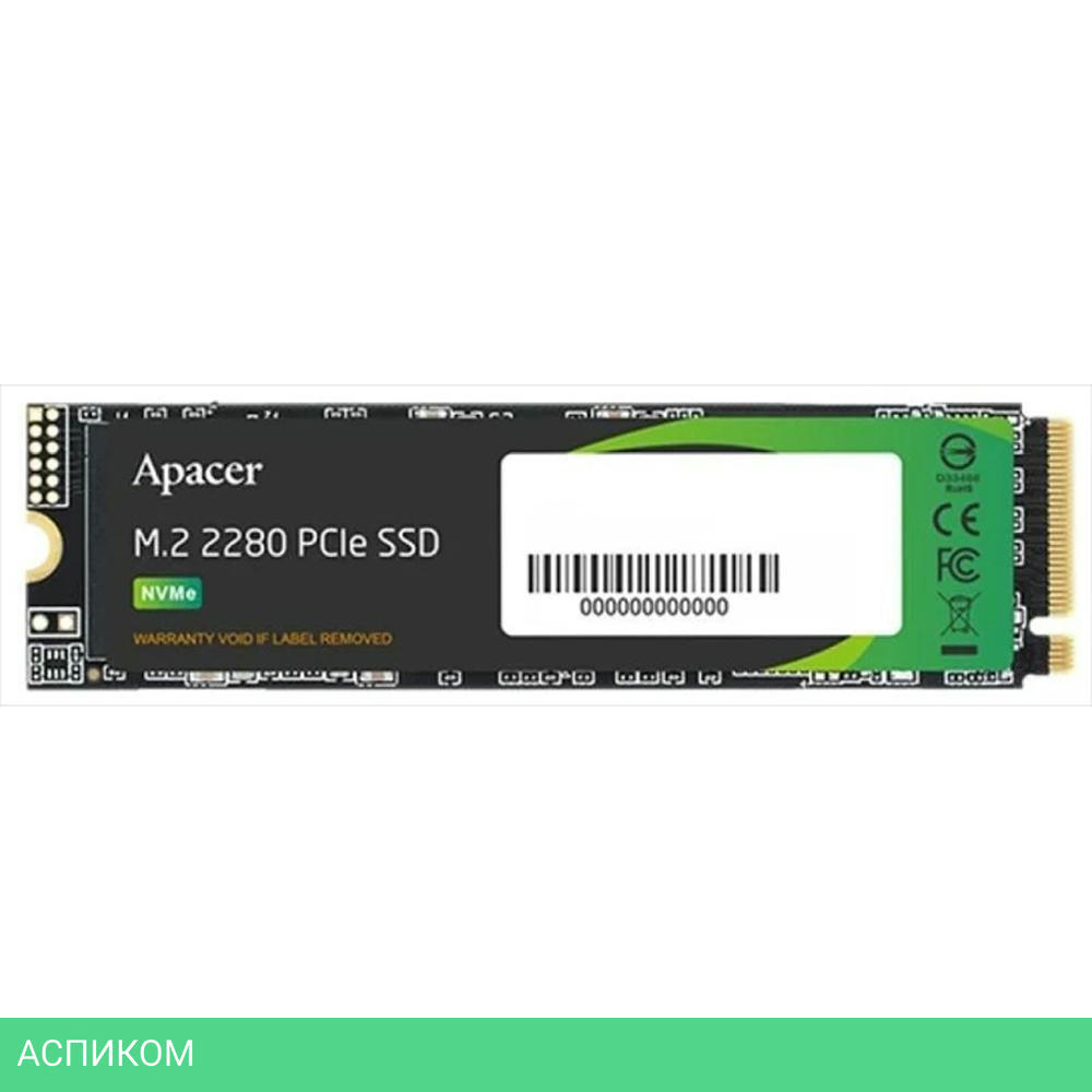 SSD диск Apacer 512Gb M.2 AS2280P4X (AP512GAS2280P4X-1)
