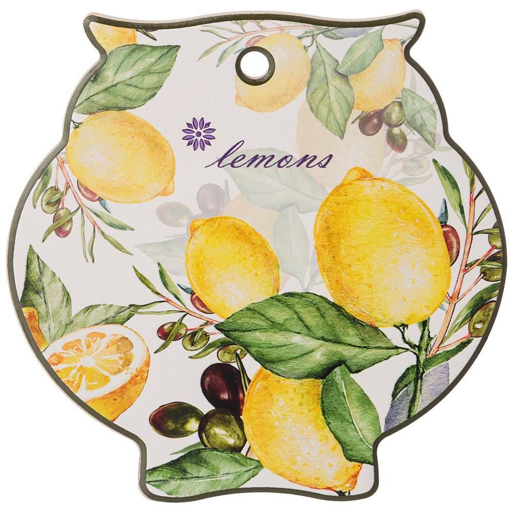 ПОДСТАВКА ПОД ГОРЯЧЕЕ AGNESS "ЛЕМОН ТРИ" 16*16*1 СМ (КОР=48ШТ.)