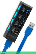 USB-хаб Buro BU-HUB4-U3.0-L черный