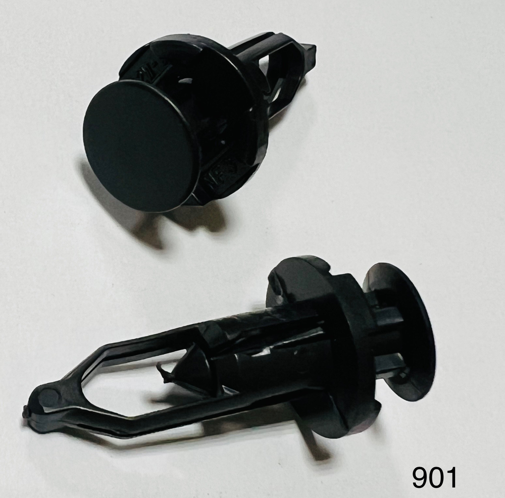 Клипса иномарка  d- 9 (защелка)  (20шт/уп)  Код- 901 длинная
