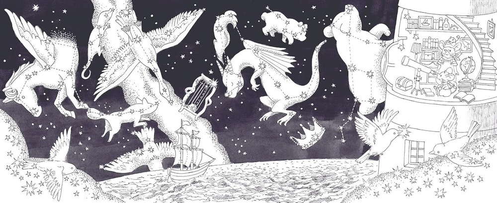 [Vol.2] Wild mouse Yururi's journey sketch. Coloring Book