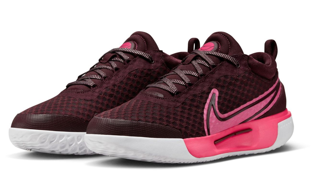 Женские Кроссовки теннисные Nike Court Zoom Pro Premium - burgundy crush/hyper pink/white/pinksicle