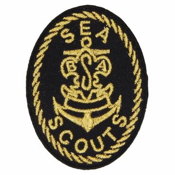 Нашивка - Sea scouts (золотой)