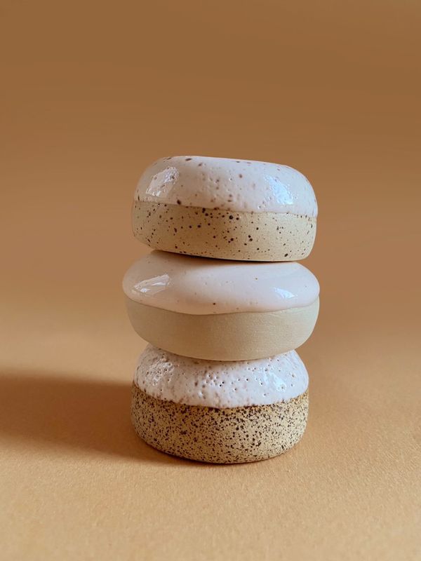 Ручная лепка набора подсвечников из керамики от Sugarpine