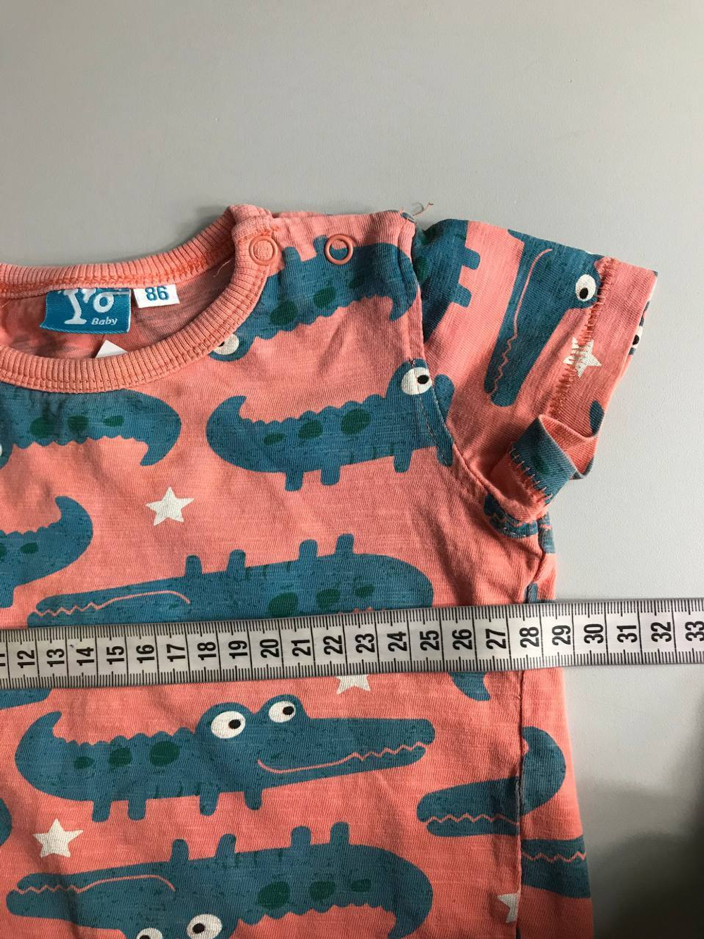 Футболка с забавным принтом на 12-18 месяцев