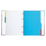 Тетрадь на кольцах А5 175х215 мм, 120 л., твердый картон, с разделителями, BRAUBERG, "Marble", 404086