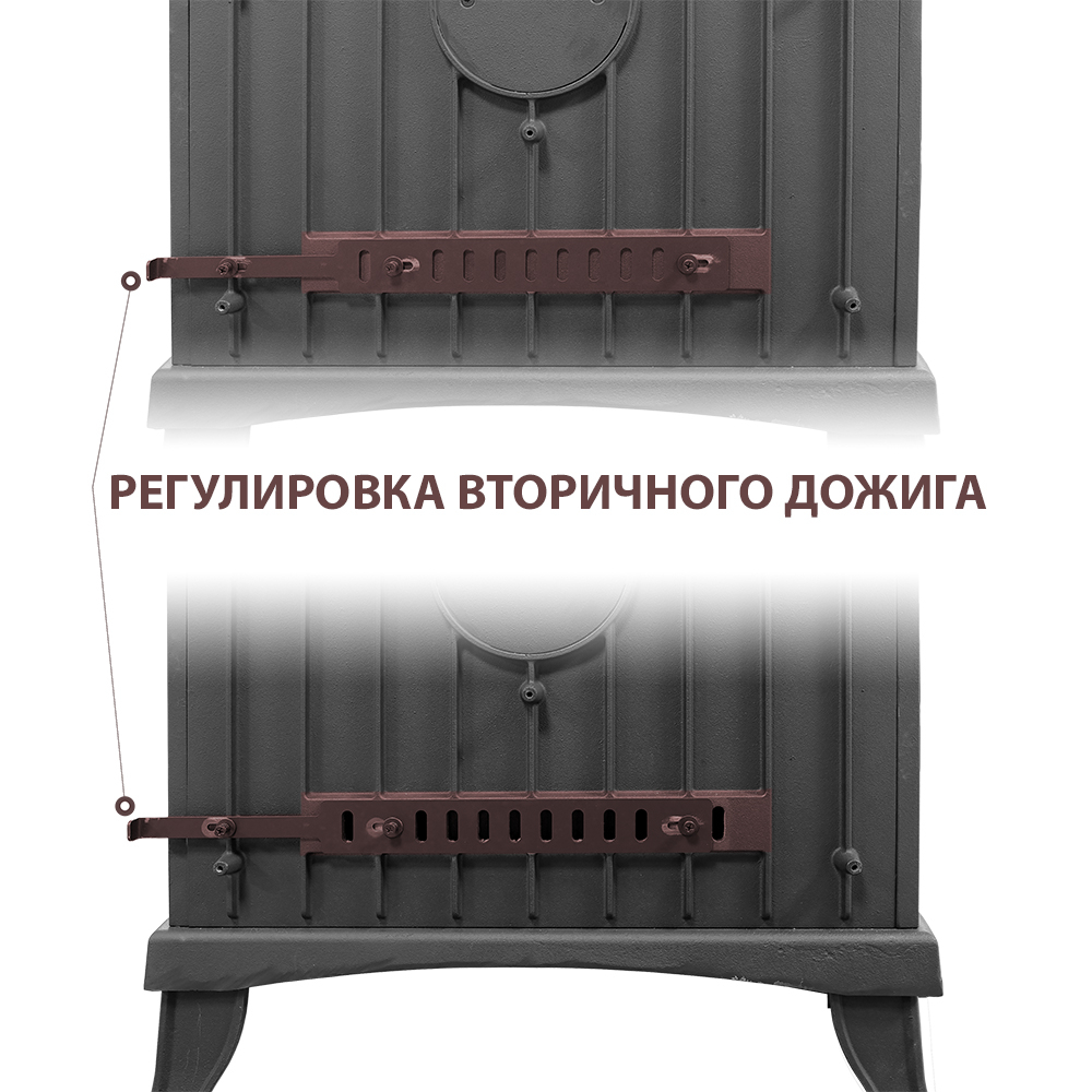 Печь-камин Везувий KZ-14Р "Антрацит"