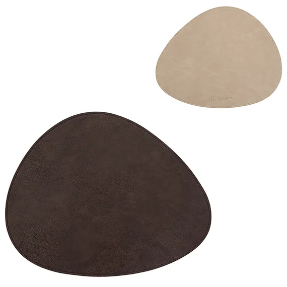 Салфетка сервировочная drop, 33х41 см, коричневая/бежевая