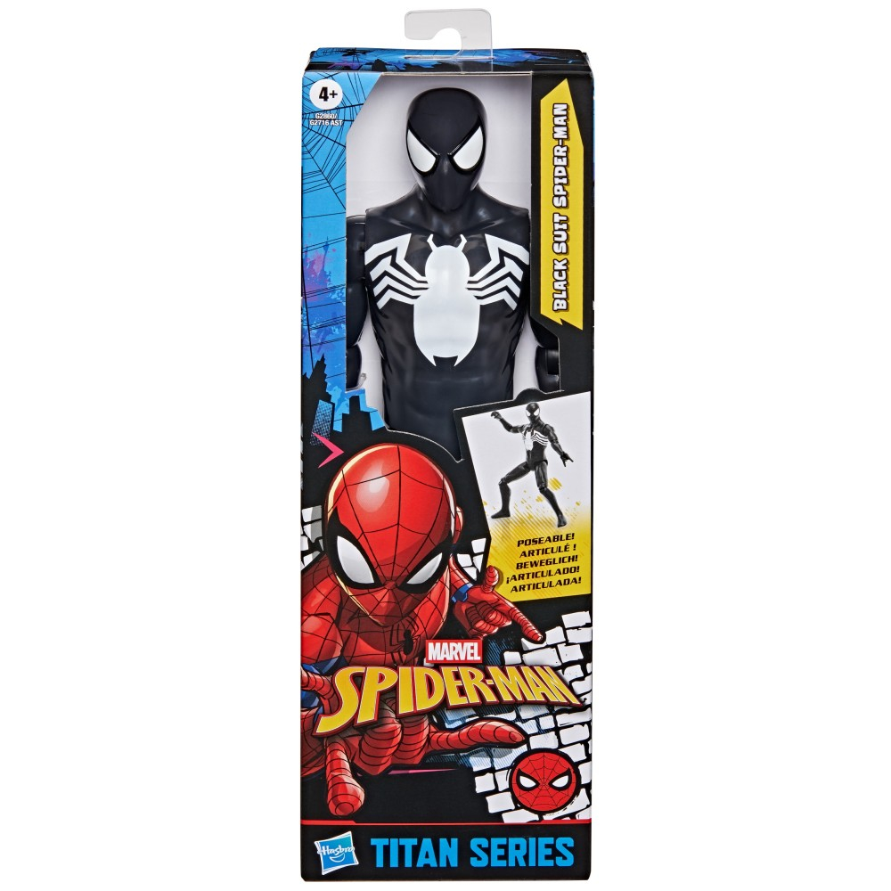Hasbro MARVEL Spider-Man - Фигурка Черного Костюма Человек-паук 30 см Titan Series G2860