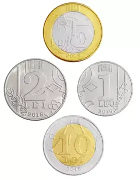 Набор монет Молдавии 2018 (4 шт)