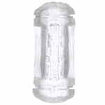 Прозрачный двусторонний мастурбатор Sophia - вагина и анус (Цвет: прозрачный)