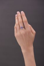 Кольцо Crystal Drop с аметистом