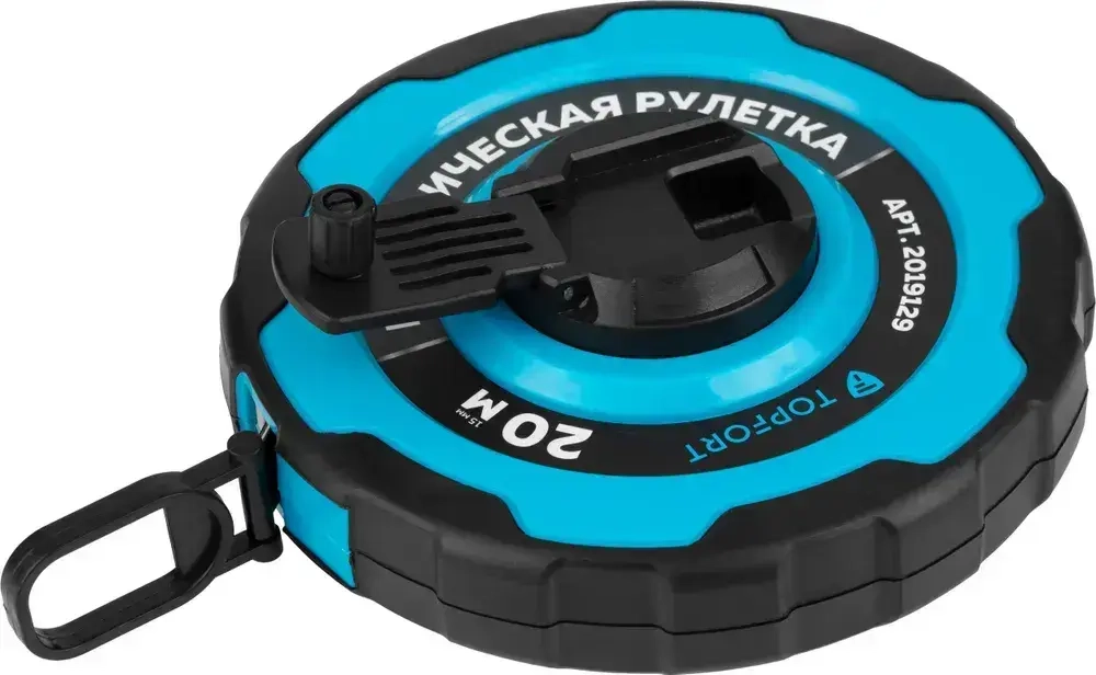 Рулетка строительная геодезическая TOPFORT измерительная, для ремонта, с автостопом, 20 м х 15 мм