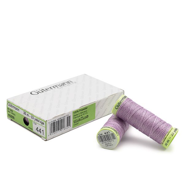 Нитки отделочные Gutermann Top Stitch 30 (30 метров), 5 кат. | 441 розовая лаванда