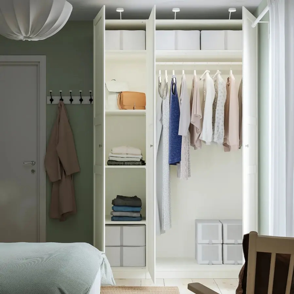 Гардероб - IKEA PAX/TYSSEDAL/ПАКС/ТИССЕДАЛЬ ИКЕА, 150x60x236 см, белый