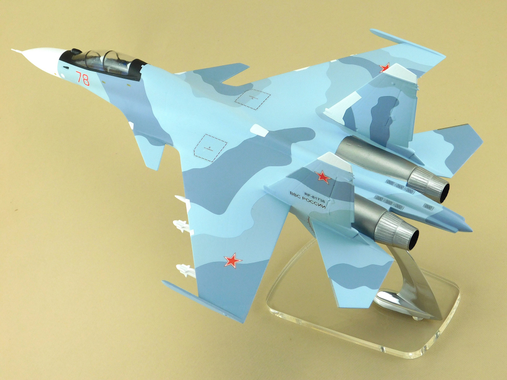 Модель самолета Су-30СМ (М1:48, ВВС России, RF-81738, 78)