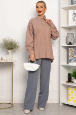 Рубашка Свободное падение (бежевая) Б14191-5М LT Collection