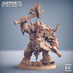 Орк Полуорк Воин Паладин Варвар Файтер Рыцарь миниатюра для dnd, днд, pathfinder, фентези, Настольная игра, НРИ, Варгейм, РПГ