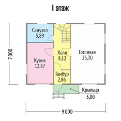 Проект Дома 89 кв. м К-101