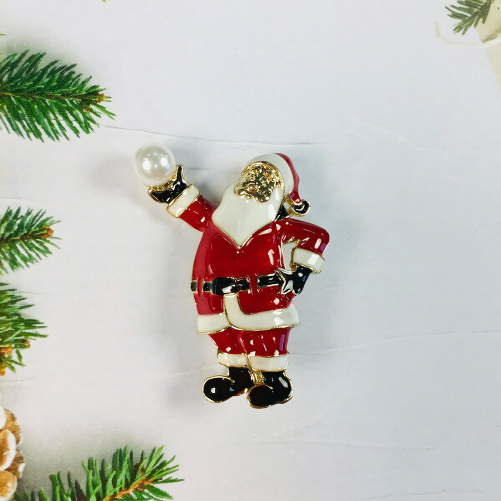 Брошь «Рождественское чудо - Дед мороз», 4,7*3,8см