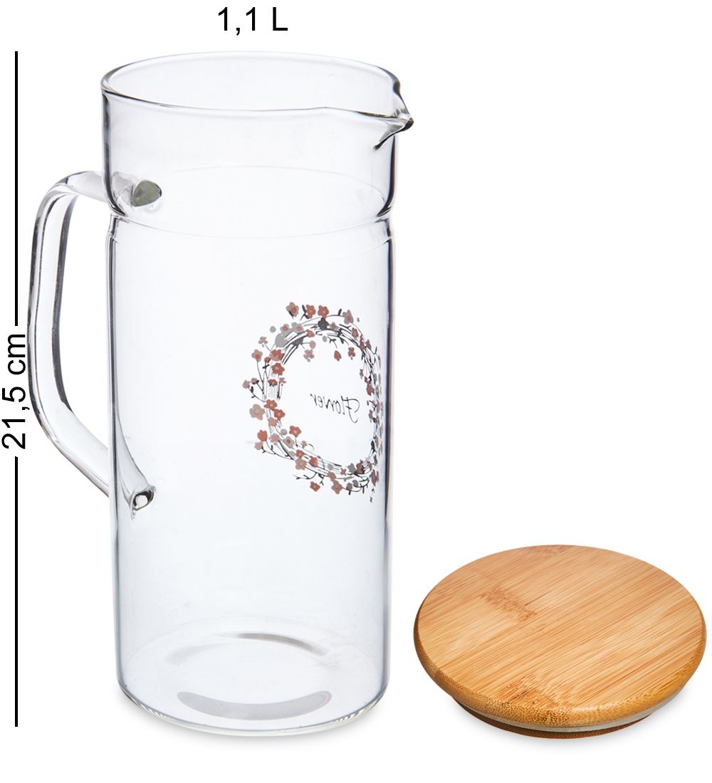 GS- 23/2 Кувшин с крышкой «Цветочное очарование» 1,1л