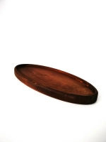 Поднос деревянный овальный