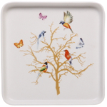 Тарелка керамическая «Райский сад» 15*15*2см, белая