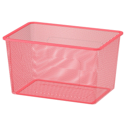 IKEA TROFAST  (ИКЕА ТРОФАСТ)  -  Контейнер из проволоки, светло-красный, 42x30x23 см