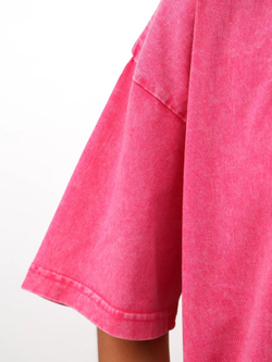 Футболка барби варенка с принтом оверсайз удлиненная